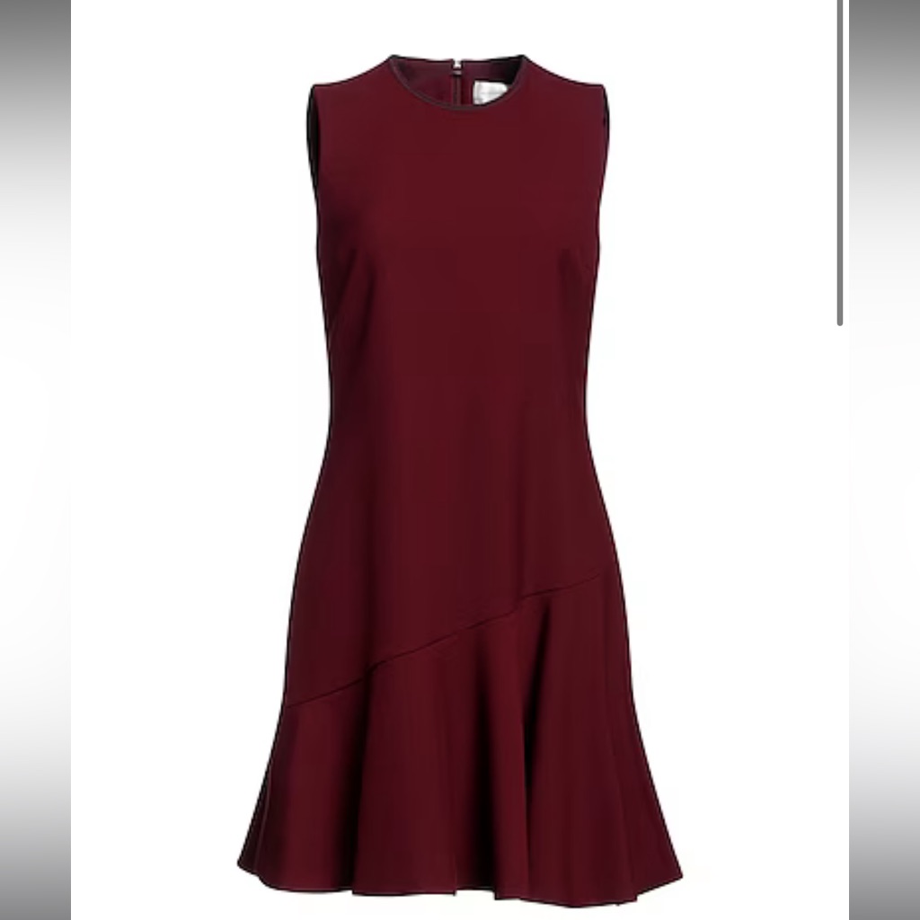 Bnwt !! Victoria - Victoria Beckham Ruffle Hem Shift Dress :: Size Small**